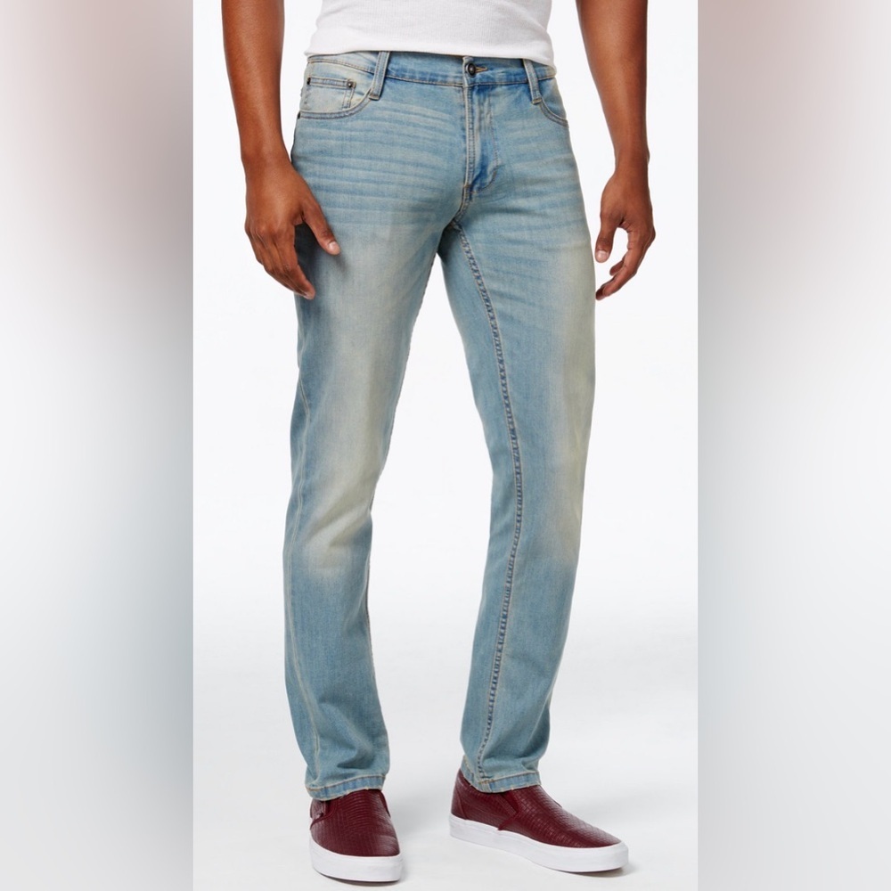 Ring of Fire Slim Fit Stretch Jeans Men’s 32x30 Light Wash Denim